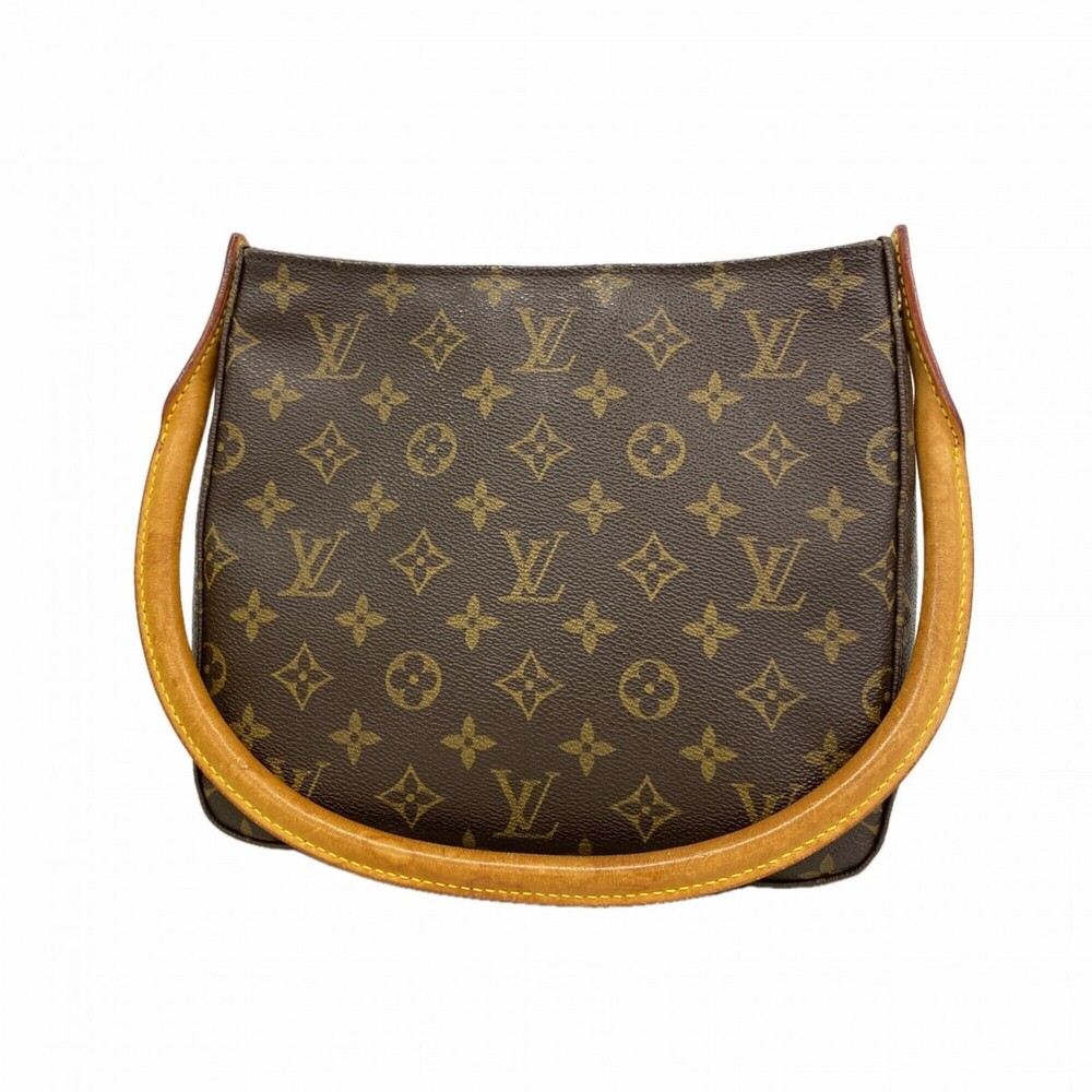 LOUIS VUITTON Authentic Brown Monogram Looping MM Shoulder Bag